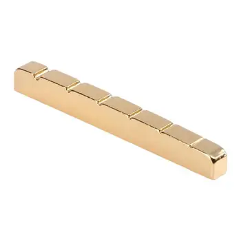 

43mm Slotted Brass String Nut for 6-String TL ST Electric Bass Guitar Part