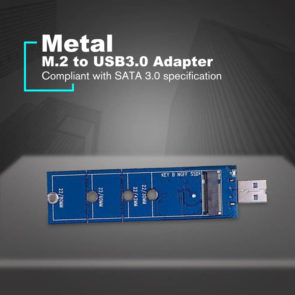 NGFF M.2 к USB3.0 адаптер B Ключ M.2 SSD адаптер USB 3,0 USB к 2280 M2 SSD накопитель адаптер NGFF конвертер ридер карта