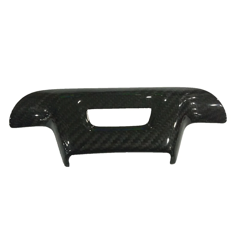 Для Chevrolet Camaro Stick on style Gloss Black углеродное волокно накладка на руль с отверстием-1 шт - Название цвета: with hole