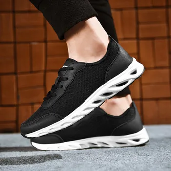 

2019 large size men's net shoes sports travel shoes mesh breathable wear running shoes