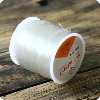 

Transparent Stretch Elastic Spool Rope Cord Crystal Thread String DIY Jewelry Making Beading Bracelet Wire Fishing 0.8mm