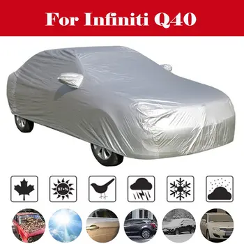 

Car Cover MPV Outdoor Anti-UV Sun Shade Rain Snow Scratch Protection Windproof Cover For Infiniti Q40