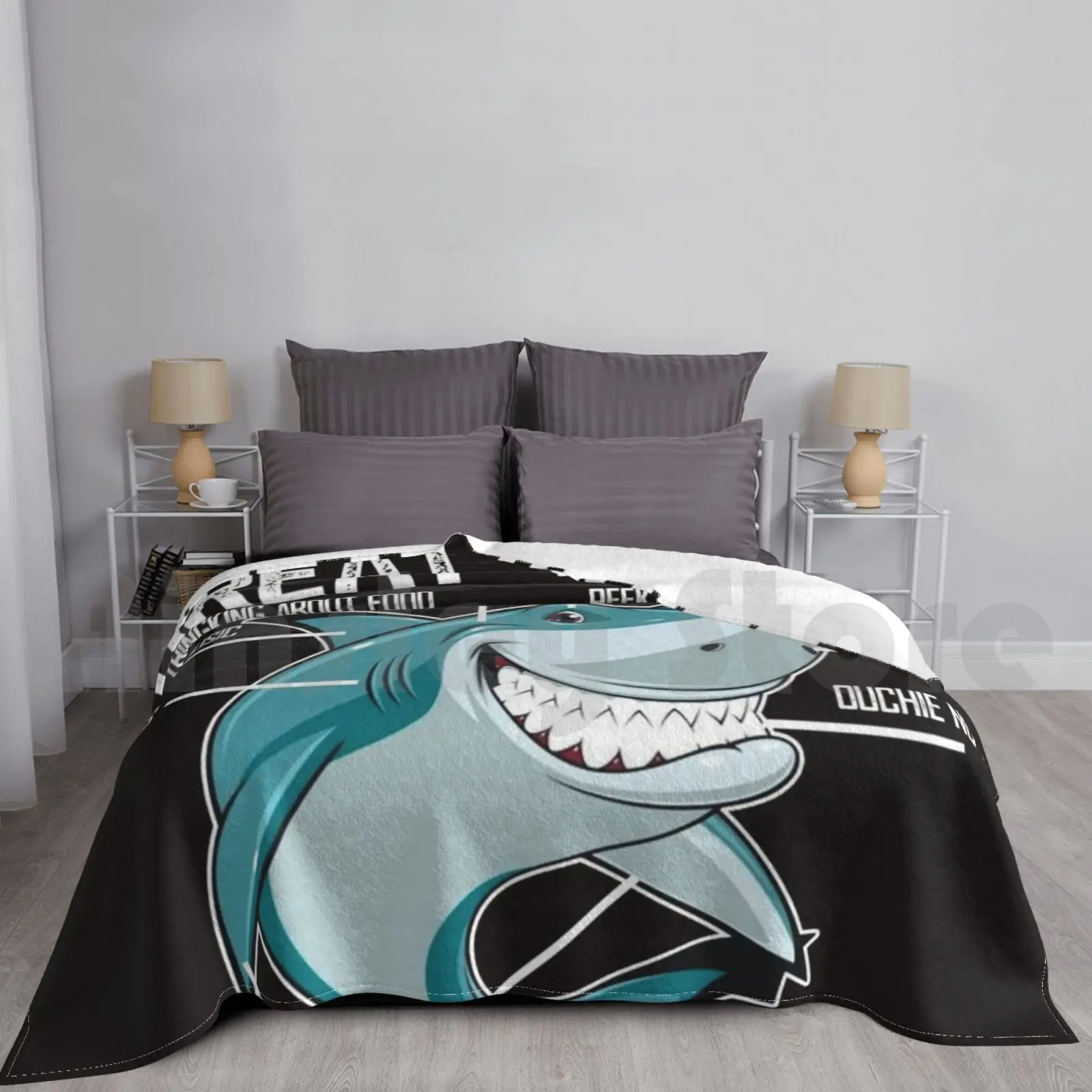 Anatomia Di Un Grande Squalo Bianco Coperta Moda Anatomia Personalizzata Di Un Grande Squalo Bianco