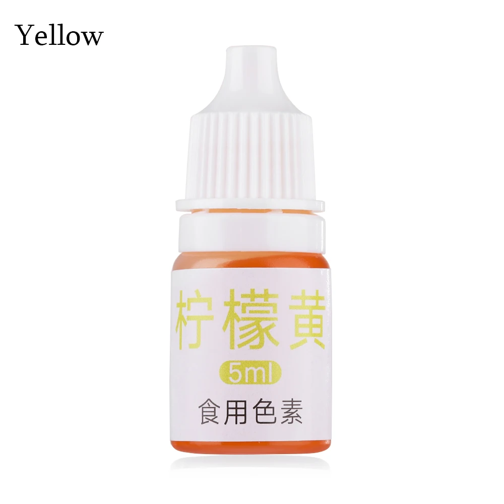 Sunset Yellow 5ml Малатион 10/косметика парфюмерия диспенсер 5 мл Макарон крем Еда Цвет ing ингредиенты торт Fondant(сахарная) Инструменты для выпечки торта Цвет приборы для выпечки и кондитерских изделий - Цвет: Sunset Yellow 5ml