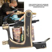 Профессиональная Чистая медь Ручная работа обертывание катушка тату машина шейдер тату машина пистолет шейдерный вкладыш для тату инструмент макияж машина