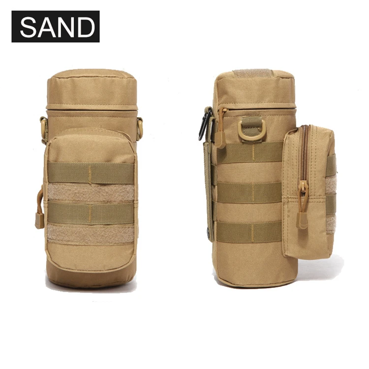Открытый путешествия нейлоновый мешок бутылки воды Тактический Molle сумка на молнии с плечевым ремнем PackBag чайник для кемпинга альпинизма Пешие прогулки