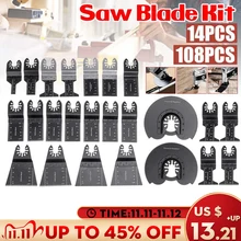 108Pcs/Set Professional Oscillating Multi Tool Saw Blade For Fein Multimaster Cutting Wood Tools For Renovator Power Blades