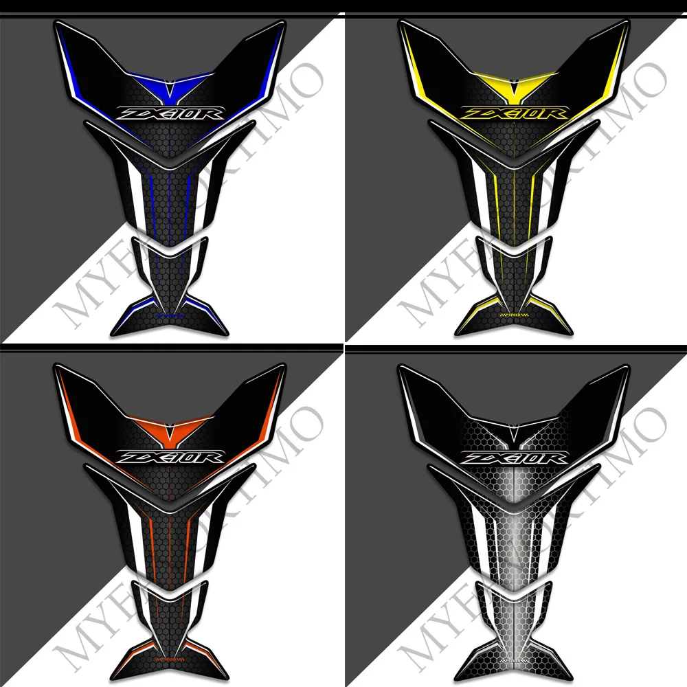 

Tank Pad Stickers Gas Knee Emblem Badge Logo Decal Kit For Kawasaki Ninja ZX-10R ZX10R ZX 10R