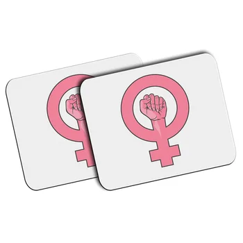 

PACK 2 BIG LOGO FEMINIST MESSAGE mousepad raton