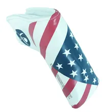 Cooyute, новинка, унисекс, для клюшек для гольфа, покрытие на голову, высокое качество, ПУ рисунок, для гольфа, головной убор, белый, для клюшек, крышка на голову