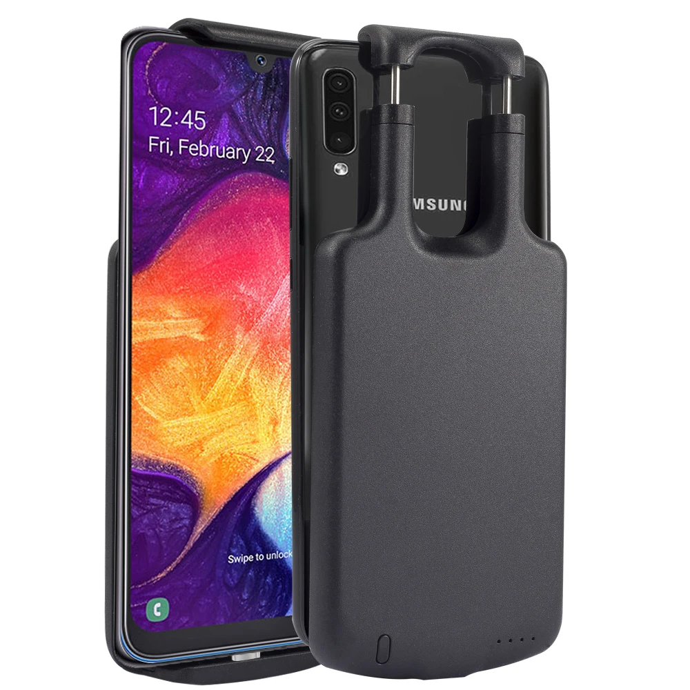 

For Samsung Galaxy A50 Battery Charger Case Extensible Buckle 5000mAh Rechargeable Powerbank Cover For Samsung A50 Battery Case