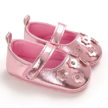 

Newborn Baby Girls Solid First Walkers Soft Sole Causal Shoes детская обувь обувь детская Soft Causal Baby Girls Shoes#E40