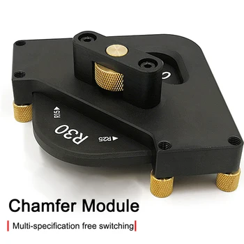 

Radius Quick-jig Chamfer Profile Arc Angle Template Locator Jig Woodworking Router Trimming Tools Deburring External Chamfer New