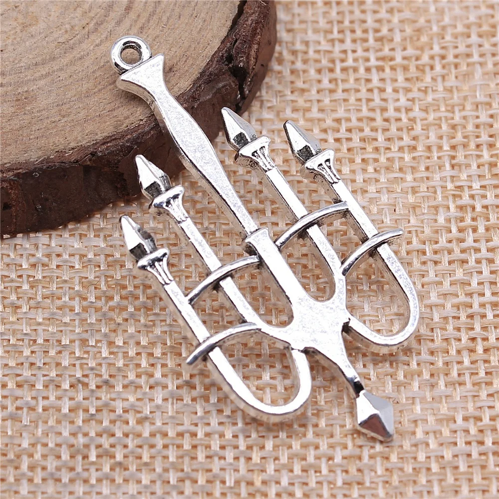 WYSIWYG 2pcs 50x27mm Pendant Candlestick Retro Medieval Candlestick