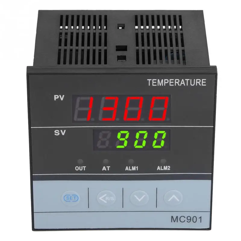 PID Temperature Controller MC901 K Type PT100 Accurate Temperature Control F or C Digital Thermostat Universal Input Relay SSR Output PID Temperature Controller MC901 K Type PT100 Accurate Temperature Control F or C Digital Thermostat Universal Input Relay SSR Output