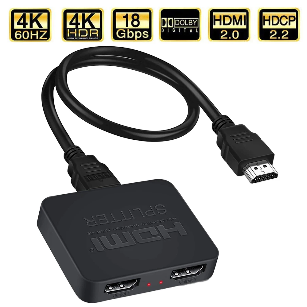 Разветвитель HDMI ProAV 4K UHD 2 0 1x2 сплиттер HDCP HDR HDMI2.0 для Blu-Ray DVD PS3 PS4 | Электроника
