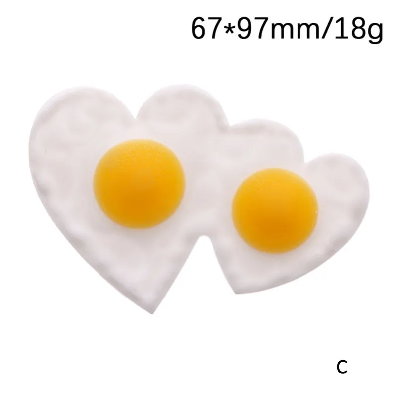 Simulated Fried Egg Poached Eggs Fake Food Creative Handmade Children Play Toy. 