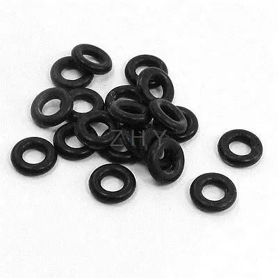 

20PCS Cushioning Valve Seals Rubber O Rings 6mm OD 1.5mm Cross Section