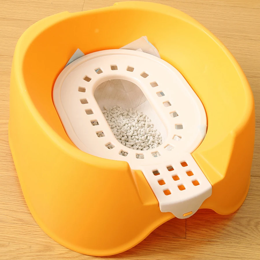 Large Cat Training Toilet Kit Pet Products Plastic Large Cat Litter Box Tray Katzenklo Areneros Para Gatos Portable Bedpan B80 Large Cat Training Toilet Kit Pet Products Plastic Large Cat Litter Box Tray Katzenklo Areneros Para Gatos Portable Bedpan B80