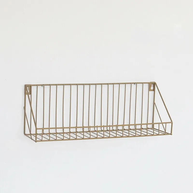 Industrial Metal Shelves Wire Floating Space Saving Wall Mounted Shelf Multi-function  Rooms Home Office/Study Storage Rack
