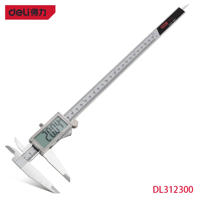 Цифровой штангенциркуль Deli DL312300 ЖК-экран 2 0 дюйма измерение метрических и