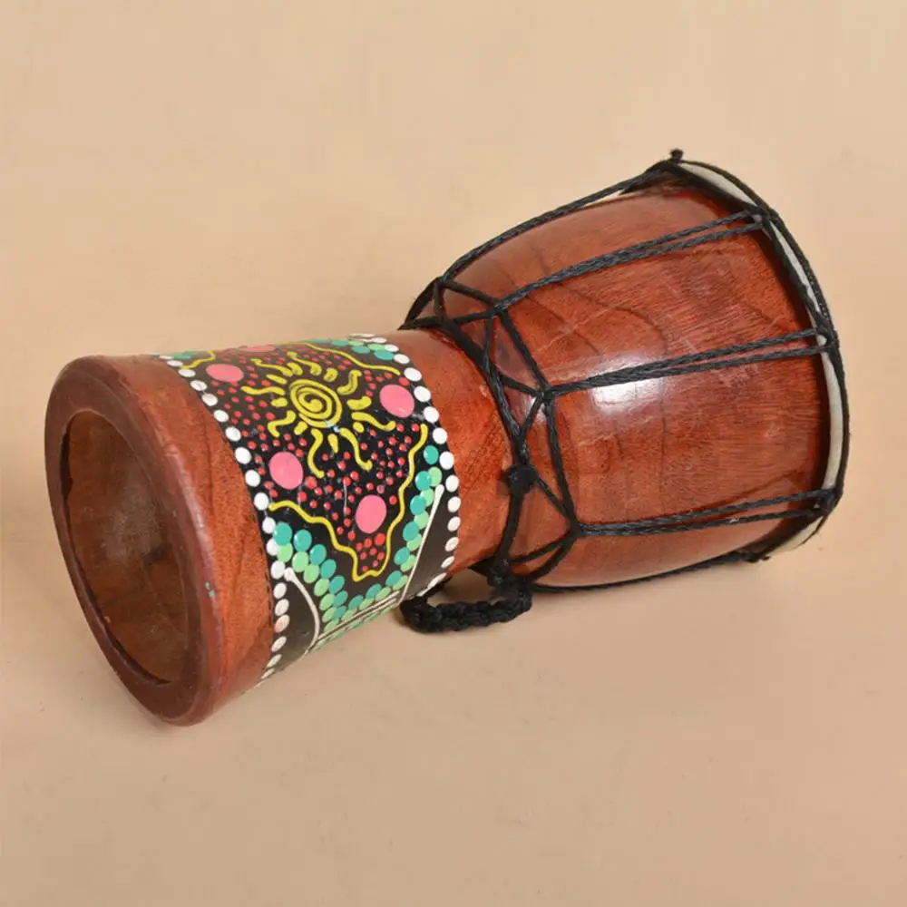 4 дюймовый Профессиональный Африканский барабан Djembe Bongo деревянный музыкальный