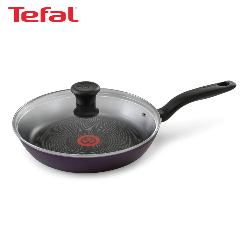 Сковорода Tefal Cook Right, черная смородина, 26 см, с крышкой 04166926
