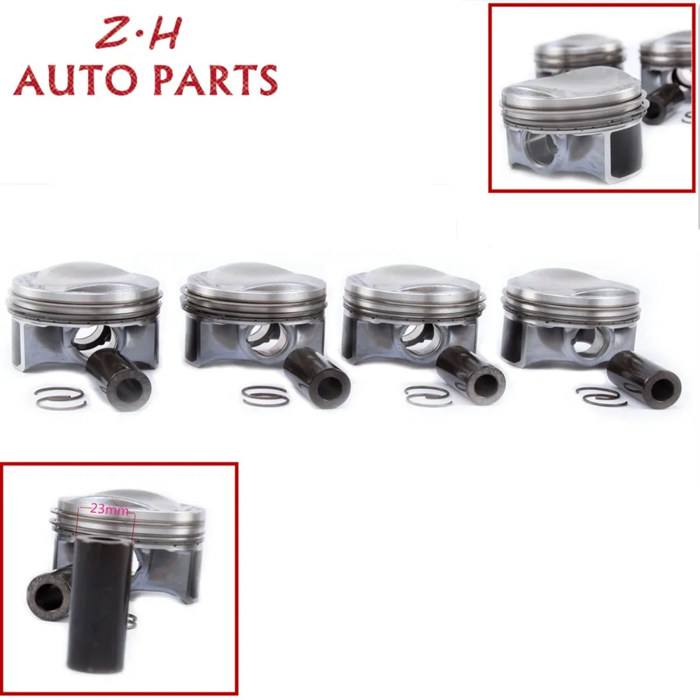 

NEW STD 82.5mm Piston & Piston Rings Kit Pin 23mm 06H 107 065 DF For Audi A3 A4 A5 TT VW Golf Passat Jetta CC 1.8TSI 06J198151B