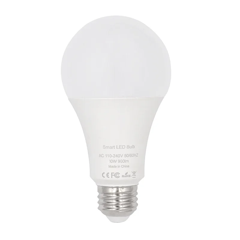 Tuya Smart Life Wifi умный светодиодный светильник, лампа E27 10 Вт 900Lm 6500 К, холодный белый светильник, работает с Alexa Google Home IFTTT