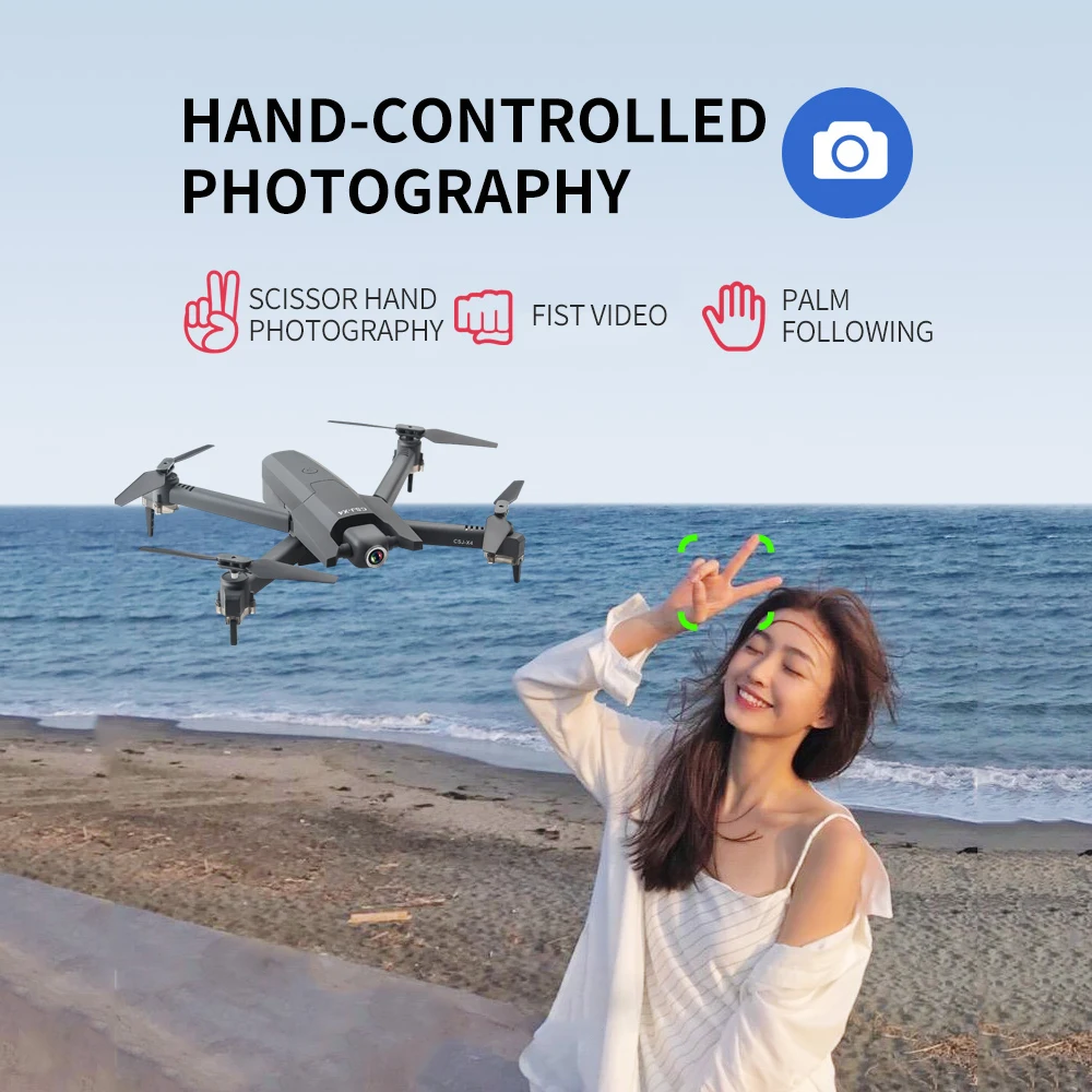 Мини-Дрон 4K WiFi FPV HD Двойная камера оптический поток Следуйте Квадрокоптер режим удержания высоты складной вертолет игрушка подарок для начинающих