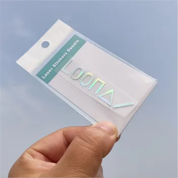 

Kpop LOONA Butterfly Laser Holographic Stickers Mobile Phone Fan Light Decorative Diy Sticker