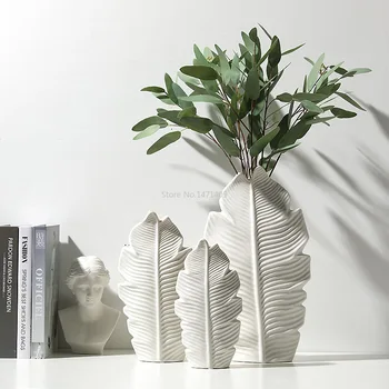 

JINGDEZHEN CERAMIC VASE NORDIC STYLE DESKTOP FLOWER CREATIVE HOME DECORATION MODEL ROOM DESIGN CRAFTS