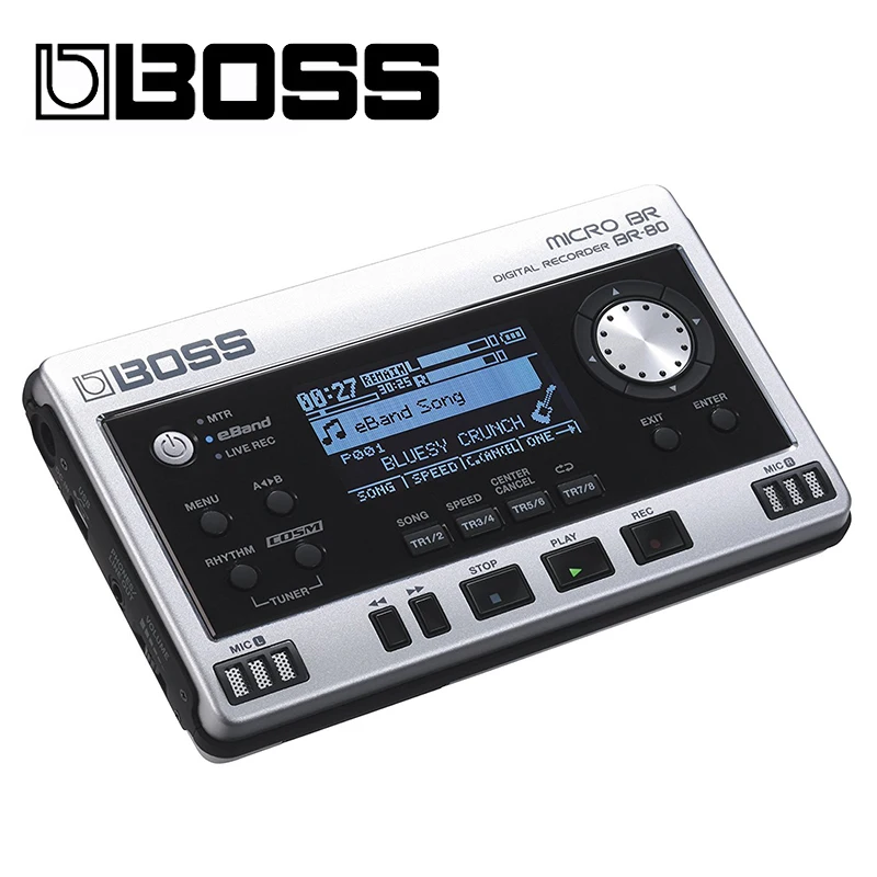 

Boss Audio BOSS BR80 Micro Br-80 Digital Recorder Metri Multi Track Silver Ultimate New Portable Recording