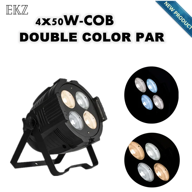 

NEW 4eyes 4x50w LED Warm and Cool White 200W Led Audience Wash Par Cans DMX LED COB 200W LED PAR Weddings Bars Clubs