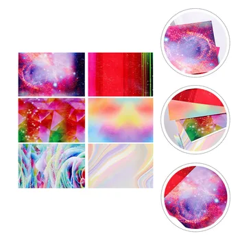 

6Pcs Nail Art Stickers Women Nail Decals Beautiful Designs for Nails DIY Decor