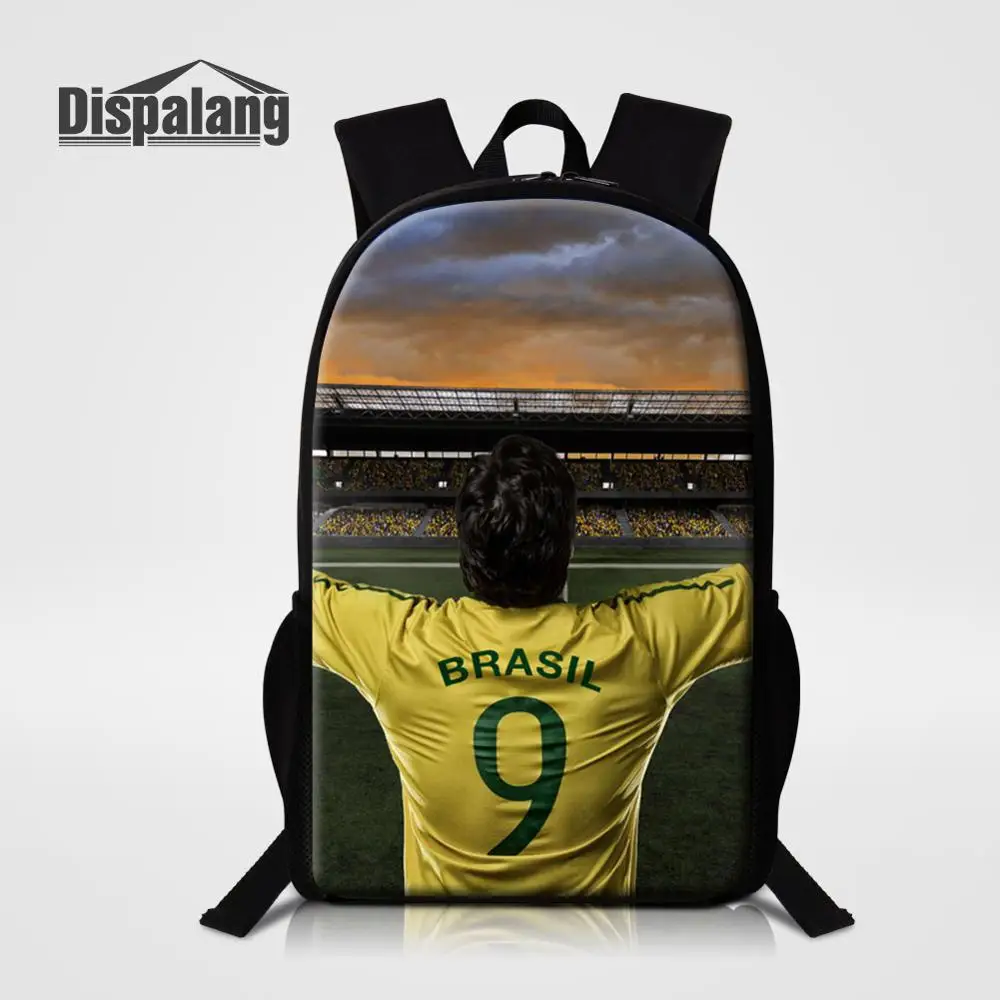 Backpack6 Бразильский рюкзак с черепом для мальчиков, крутые школьные сумки для любителей футбола, мужская сумка для книг, дорожная сумка на плечо, Детский рюкзак на заказ - Цвет: Backpack6