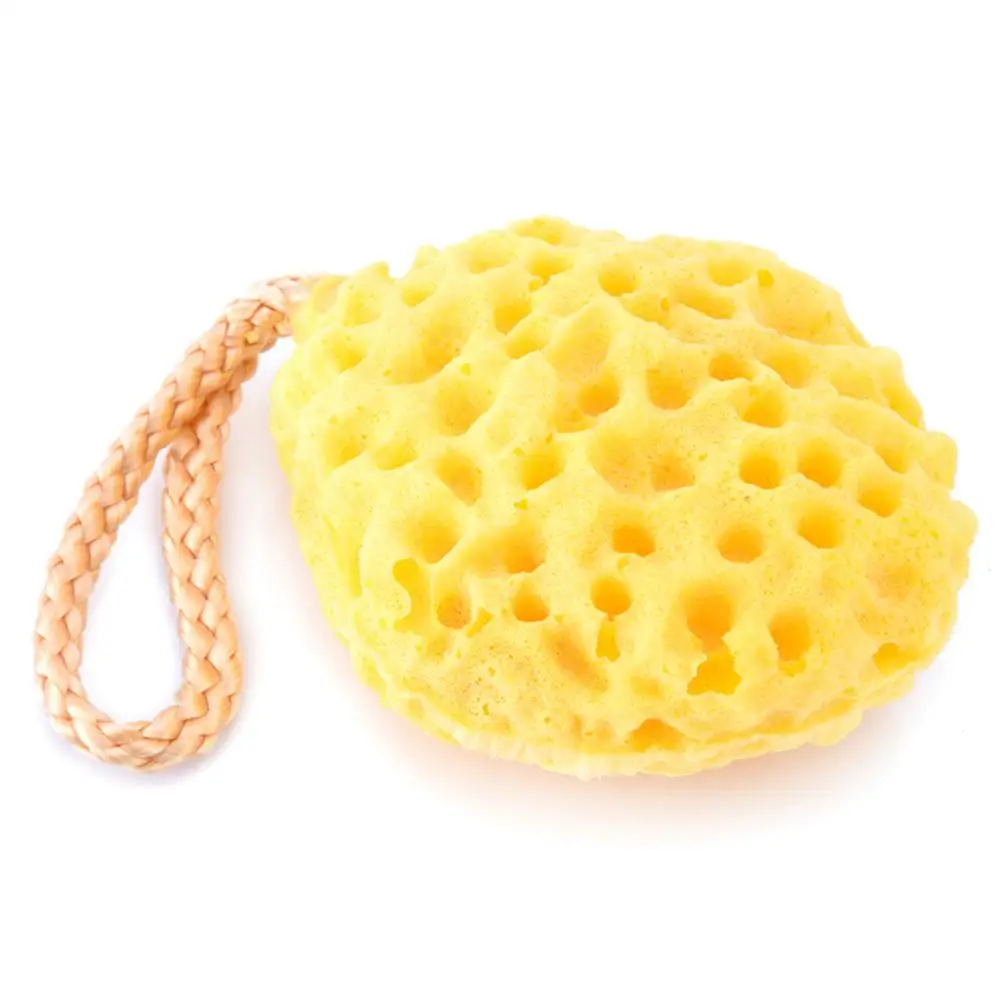 Yellow Новинка, Эфирное средство для снятия макияжа, Лицевая ГУБКА отшелушивающая очистка, хлопковая губка, милая Хризантема, зеленый чай, инструменты для ванны - Цвет: Yellow