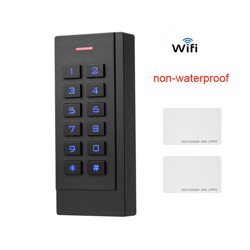 K35 non-waterproof Wifi БЕСКЛЮЧЕВОЙ дверной замок водонепроницаемый контроль доступа отпечатков пальцев дешевая автономная клавиатура палец+ RFID карта входная дверь TF1 - Цвет: K35 non-waterproof