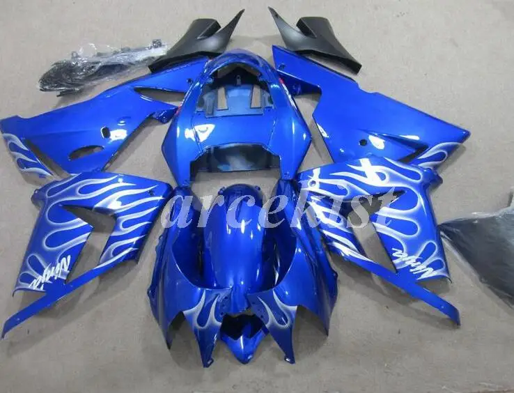 4 подарки ABS мотоцикл обтекатели комплект подходит для kawasaki Ninja ZX-10R ZX10R 2004 2005 04 05 Кузов Набор зеленый - Цвет: blue
