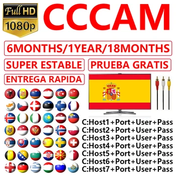 

Most stable satellite TV receiver 12 months 7 lines Full HD CCCAM Spain Portugal server stability Europe stability Free test