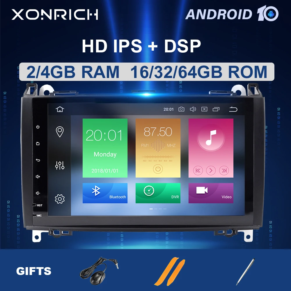 Автомобильный радиоприемник 2 Din GPS Multimeida для Mercedes Sprinter W906 Benz B200 A B Class W245 W169 Viano Vito