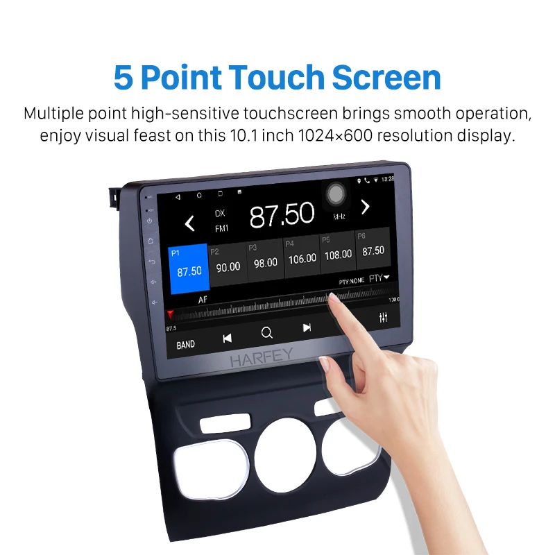 Perfect Harfey GPS 10.1inch Car Radio Multimedia Player Android 9.0 For 2013 2014 2015 2016 Citroen C4 Head Unit Support Backup camera 3