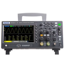 Osciloscópio digital dso2c10 2c15 2d10 2d15 da geração do sinal de hantek osciloscópio duplo 100m 150m 1gs/s