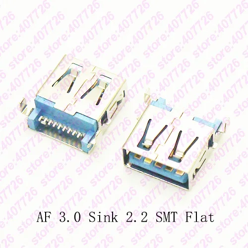 Высокоскоростная USB 3 0 AF раковина 10 шт. 2 разъема DIP & SMT гнездо для ноутбука u диск