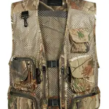 Мужской Камуфляжный жилет Realtree AP для охоты, камуфляжный жилет для рыбалки, жилет для улицы, жилет для фотосъемки, тактический туристический жилет