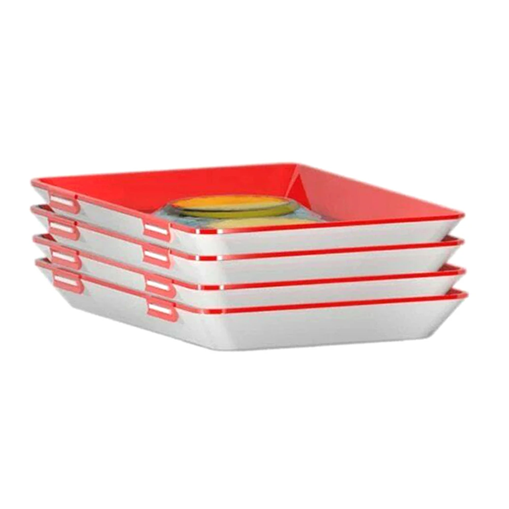 

Tray Food Plastic Preservation Tray Kitchen Tools Healthy Storage Container WWO66