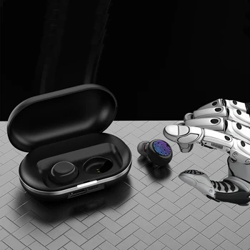 

ZLT-1 Bluetooth headset wireless binaural tws Bluetooth headset 5.0 touch stereo sports headset Can be replaced 18650 battery