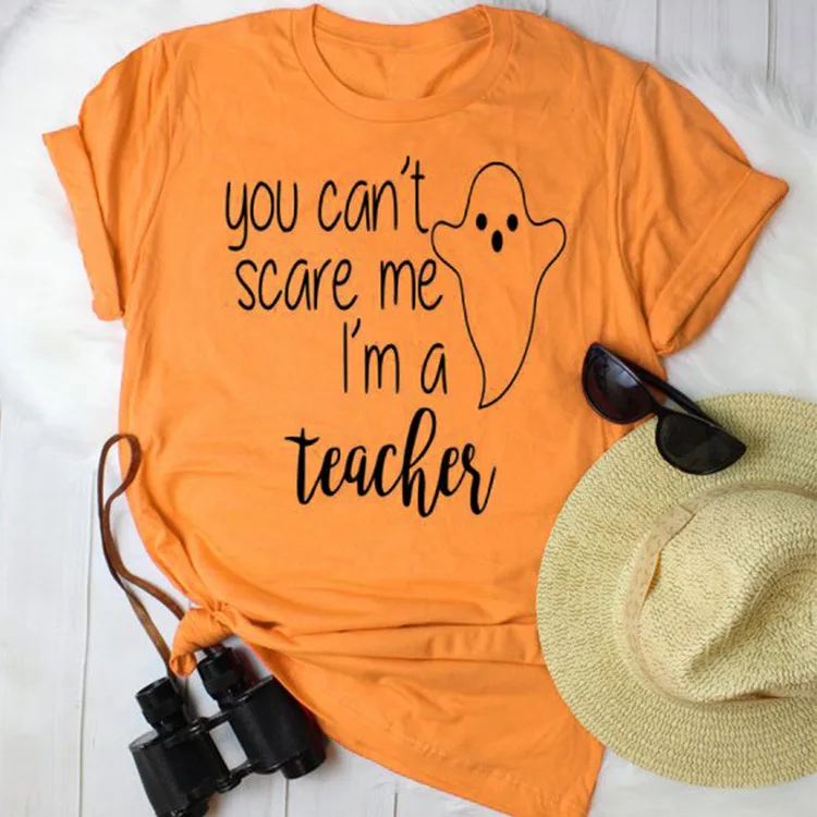 Футболка с надписью you can't scare me i'm a teacher Nurse Mom футболка Микки Маусом на