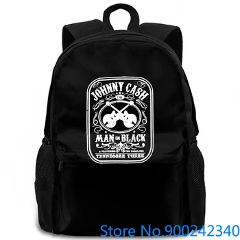 

Johnny Cash in Black Vintage Music Graphic Unisex Brand Printed women men backpack laptop travel school adult student