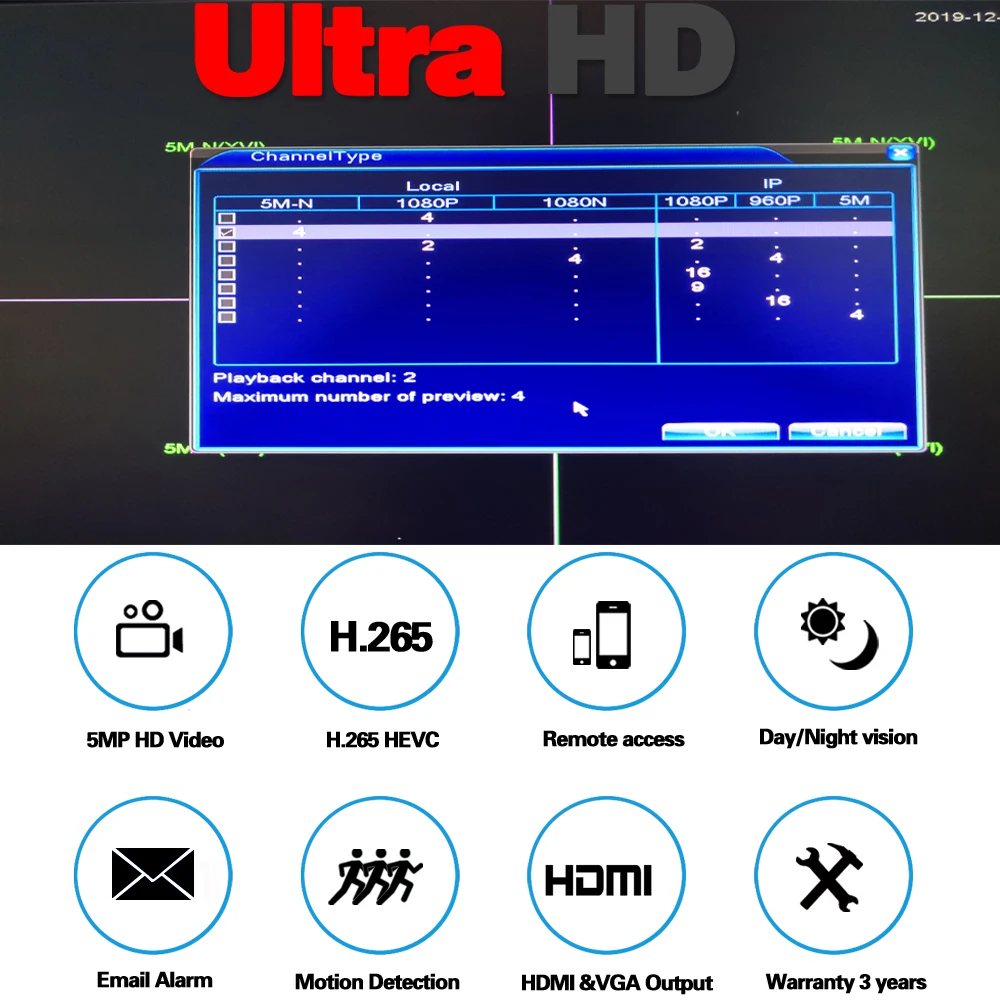 Xmeye Hi3531d H265 5mp 4mp 4 Channel 6 1 Hybrid Wifi Tvi Ip Aliexpress